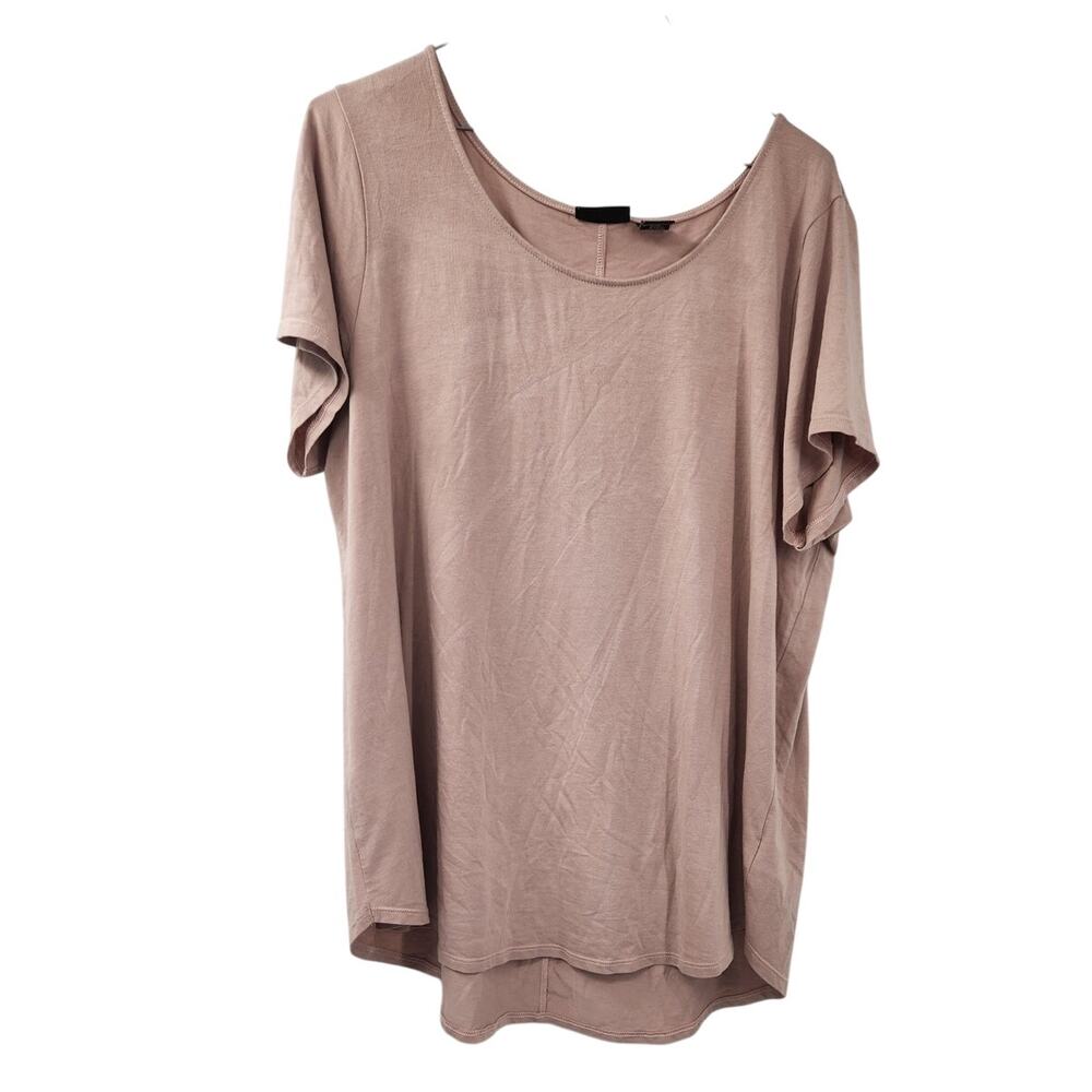 Tahari Pink Short Sleeve Top - Women's Plus Size 1X